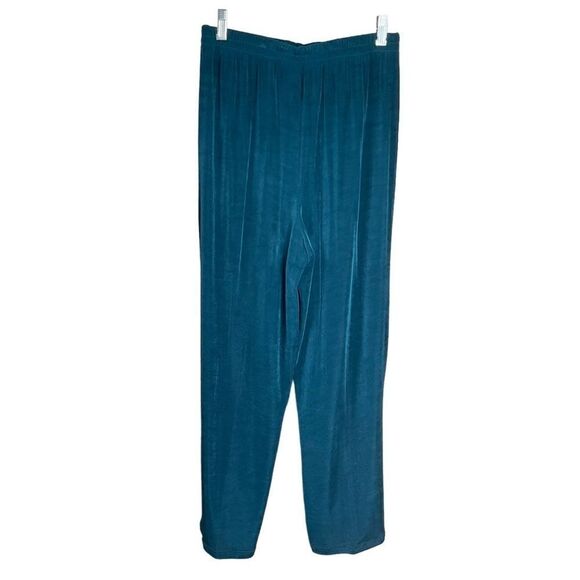 🔴ATOC Women's Pants Elastic Waist Stretchy Teal Green Size S/M - Picture 5 of 9
